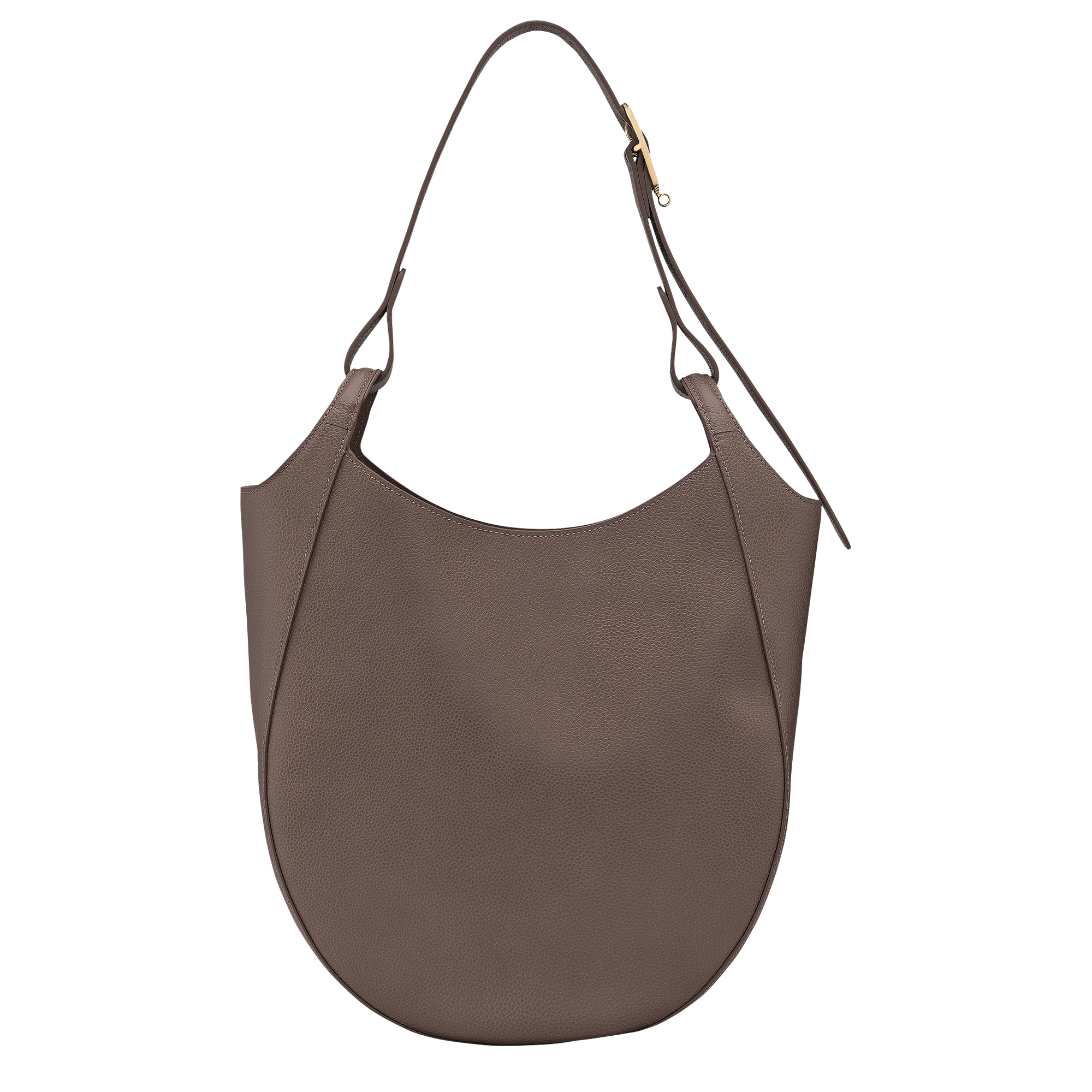 Le Foulonn&eacute; Hobo bag L, Taupe