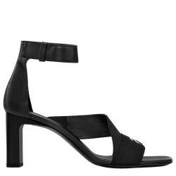 La Baronne Pumps , Black - Leather