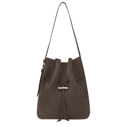 Le Roseau M Shoulder bag , Mocha - Leather