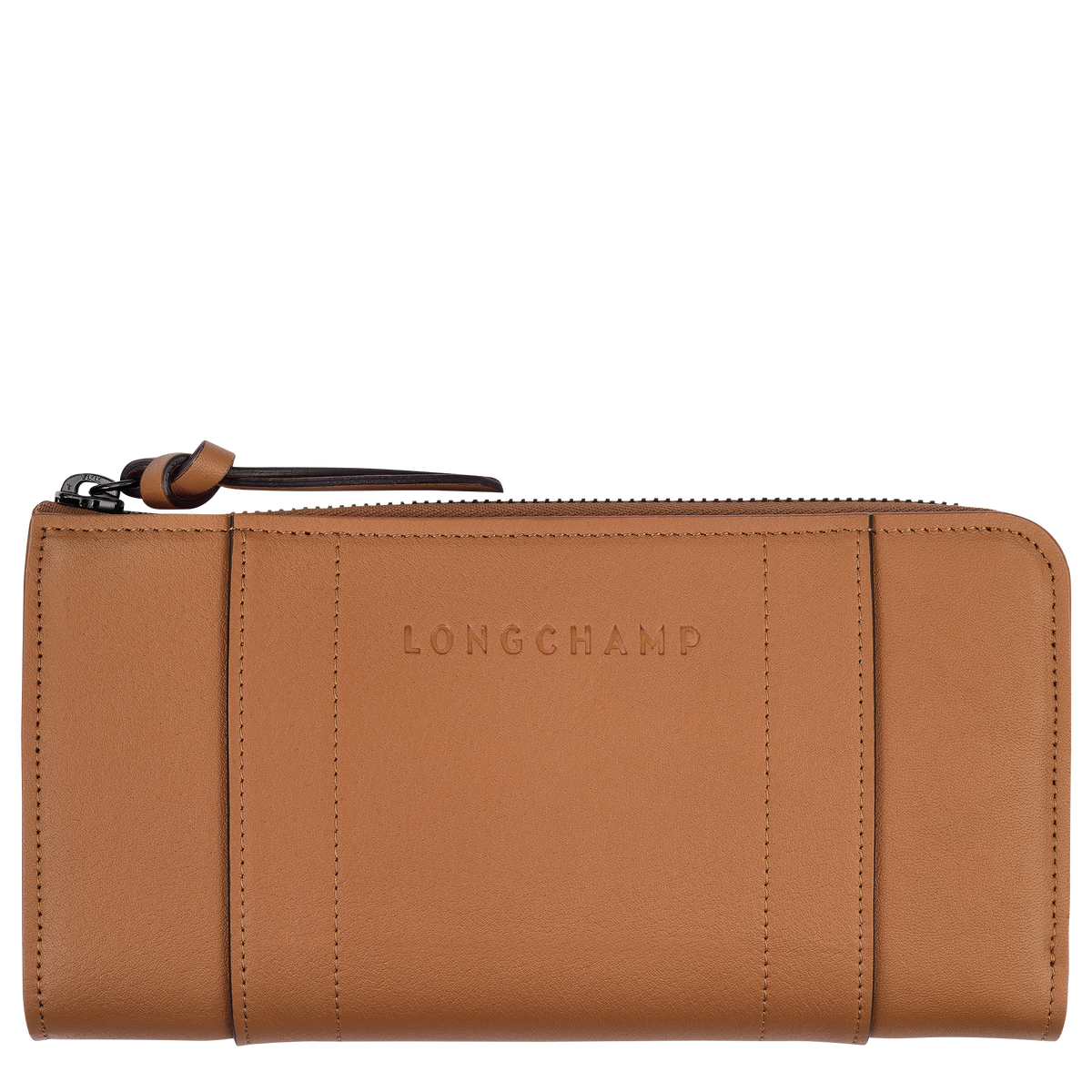 Longchamp 3D Zip around wallet Natural Leather Longchamp US