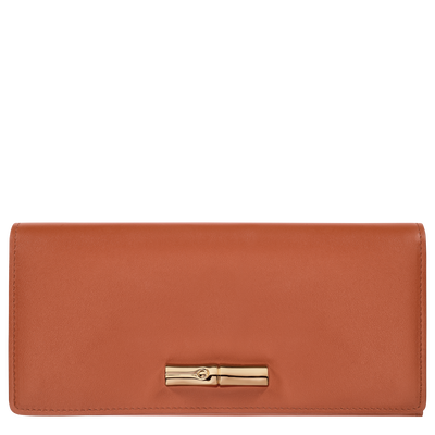 Langes klapbares Portmonaie Le Roseau , Leder - Rinde