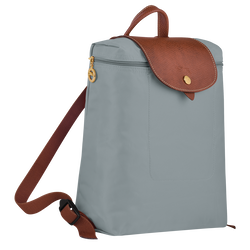 Rucksack M Le Pliage Original , Recyceltes Canvas - Stahl