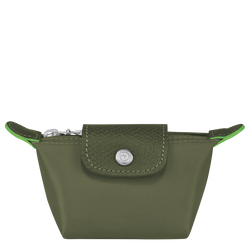 Le Pliage Green Coin purse , Forest - Recycled canvas