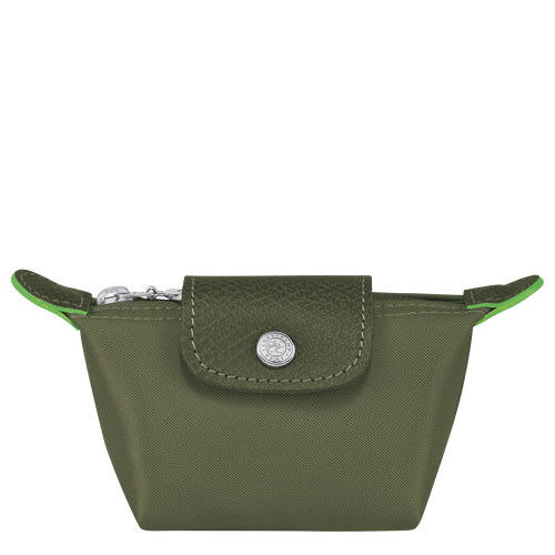 Le Pliage Green Coin purse , Forest - Recycled canvas - View 1 of  3