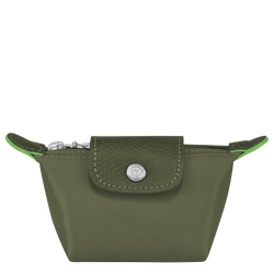 Le Pliage Green Coin purse , Forest - Recycled canvas