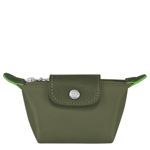 Le Pliage Green Coin purse , Forest - Recycled canvas - View 1 of  3