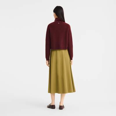 null Cardigan, Burgundy