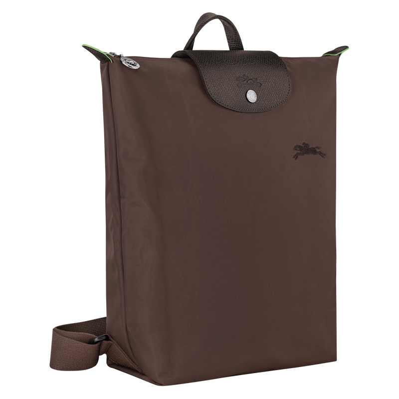 Mochila M Le Pliage Green , Lona - Castanho mocha  - Vista 3 de  7