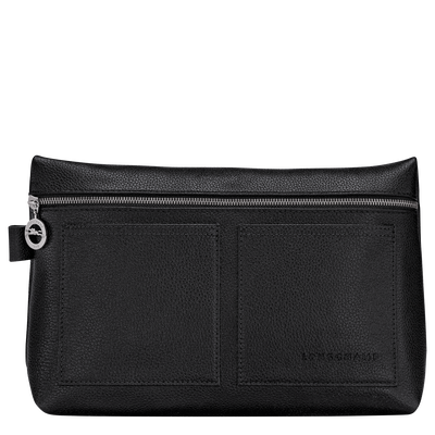 Trousse de toilette Le Foulonn&eacute; , Cuir - Noir