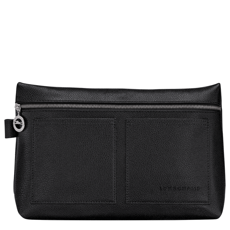 Le Foulonn&eacute; Toiletry case , Black - Leather  - View 1 of  3