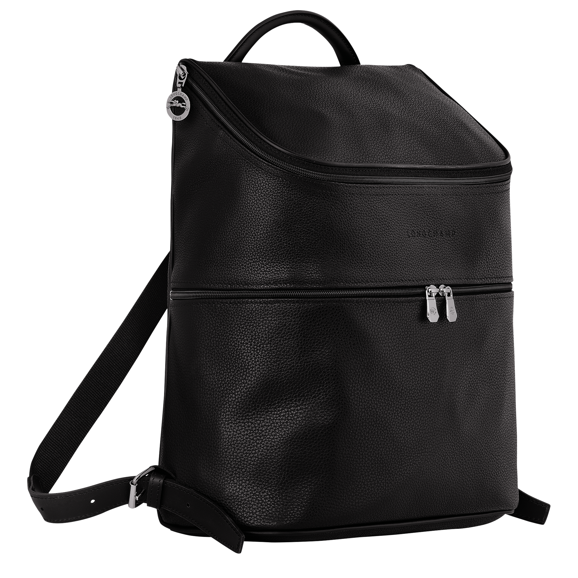 longchamp black backpack