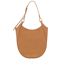 Le Foulonn&eacute; L Hobo bag , Pecan - Leather
