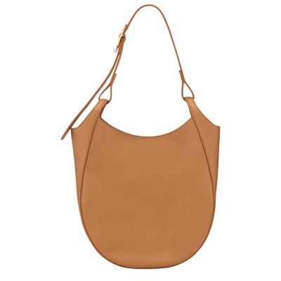 Le Foulonn&eacute; L Hobo bag , Pecan - Leather