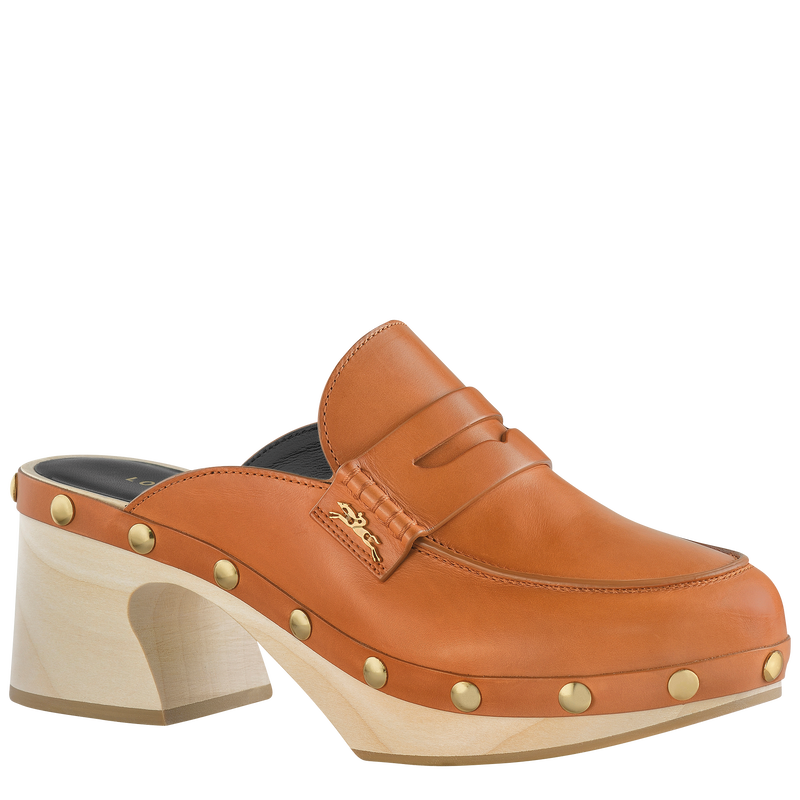 La Cigale Clogs Cognac - Leather (70259SB4504390) | US