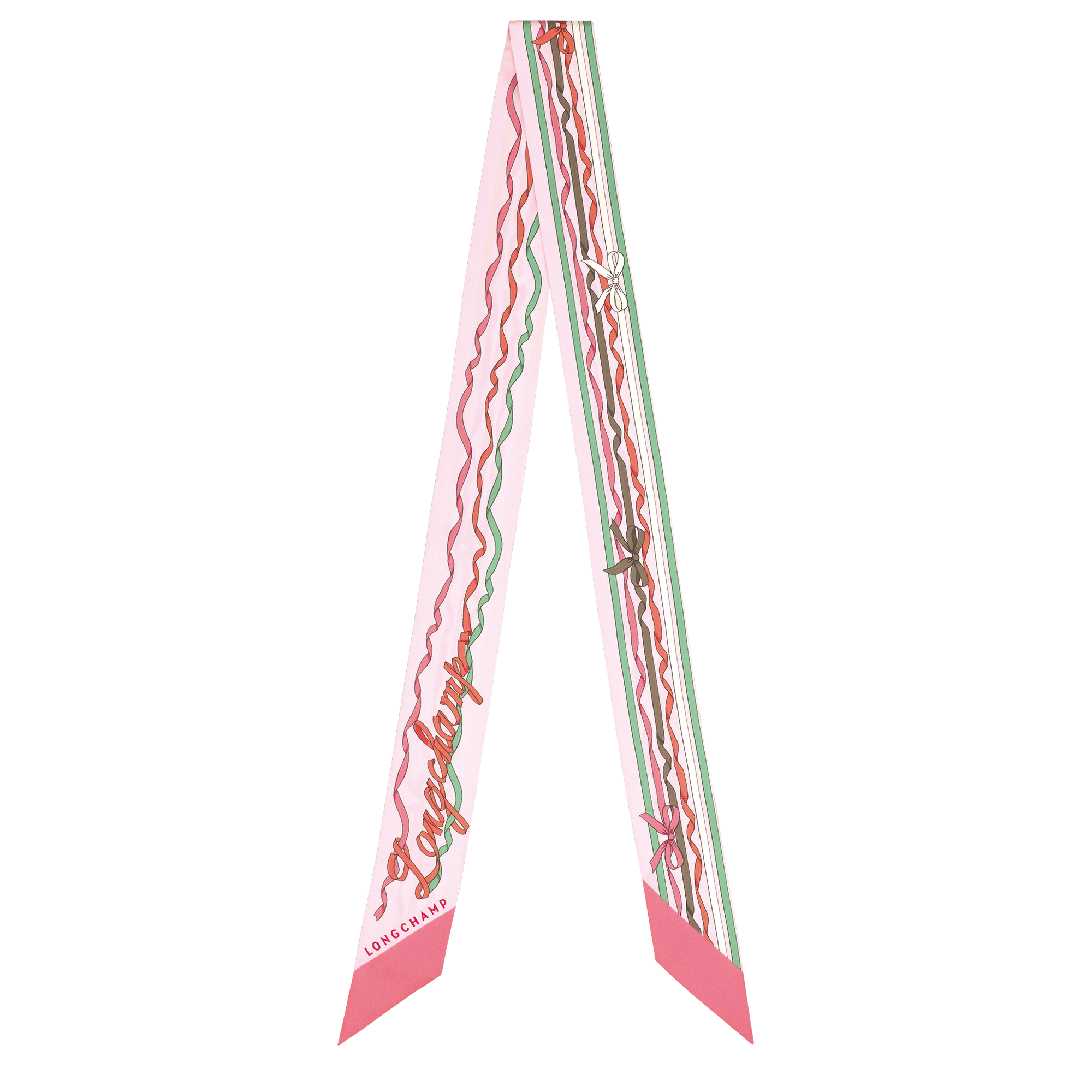 Rubans Longchamp Headband, Shrimp