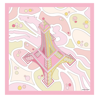 Foulard di seta 70 Torre equestre , Seta - Ballerina