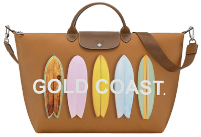 Le Pliage Du Monde L Travel bag , Toffee - Canvas