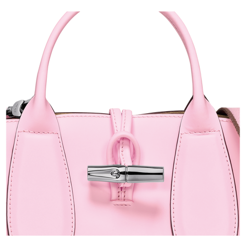 Longchamp 'Small Roseau Leather Crossbody Bag, Pink: Handbags