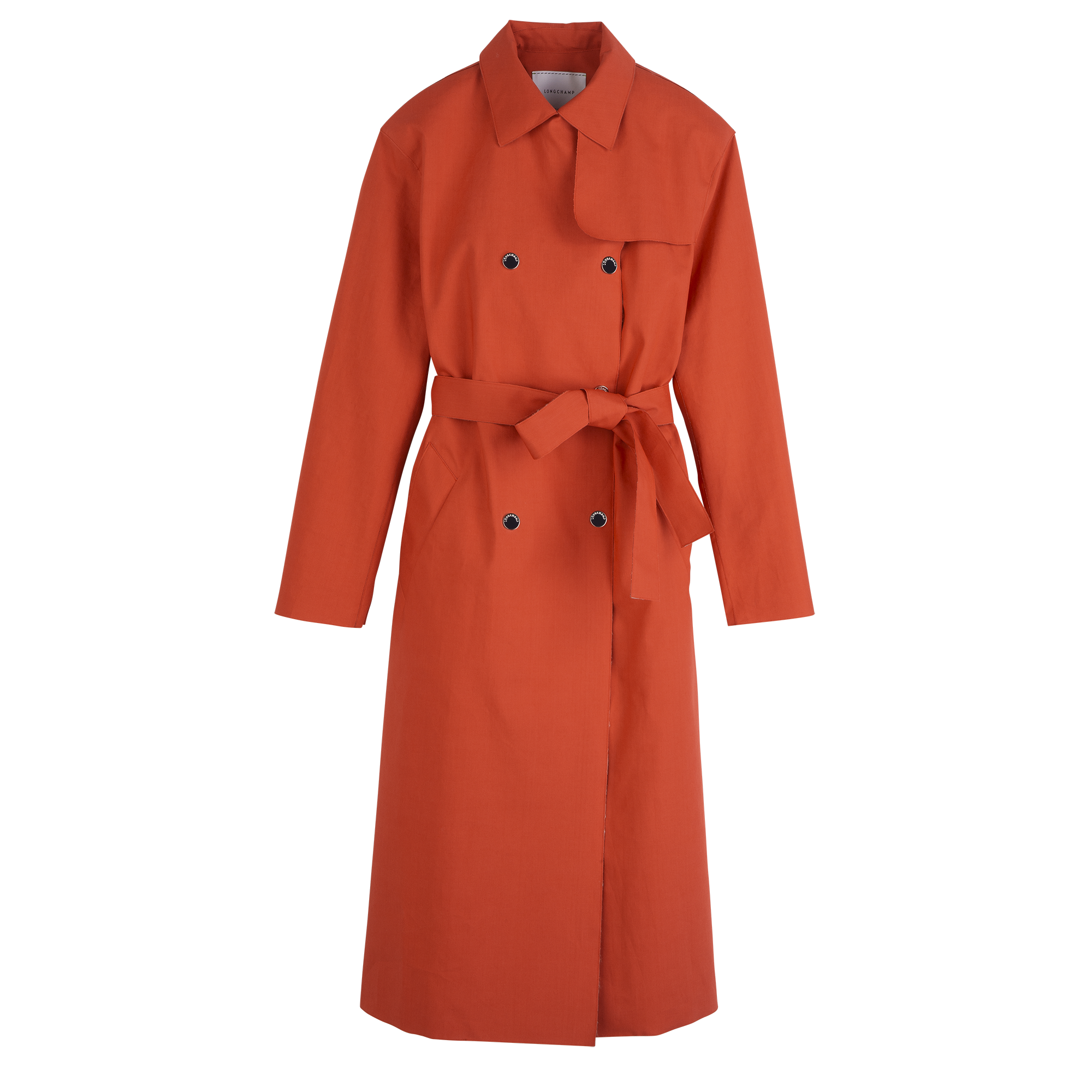 null Trench coat, Red
