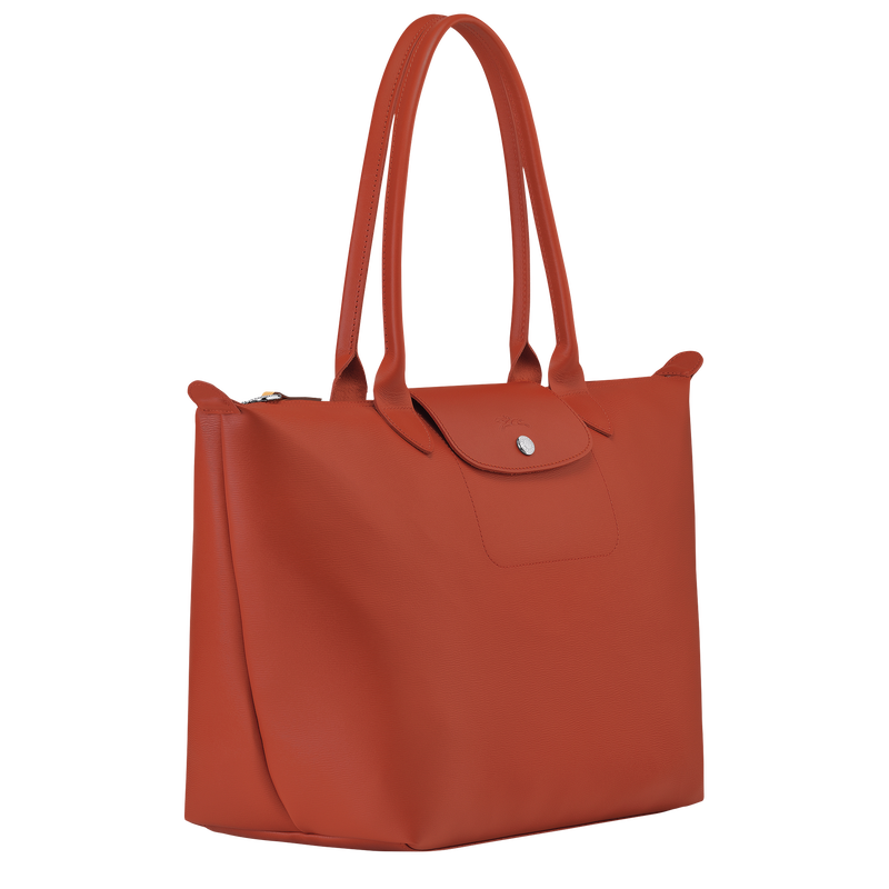 Canvas Handbag Orange Contrast Color Matching Leather High Quality