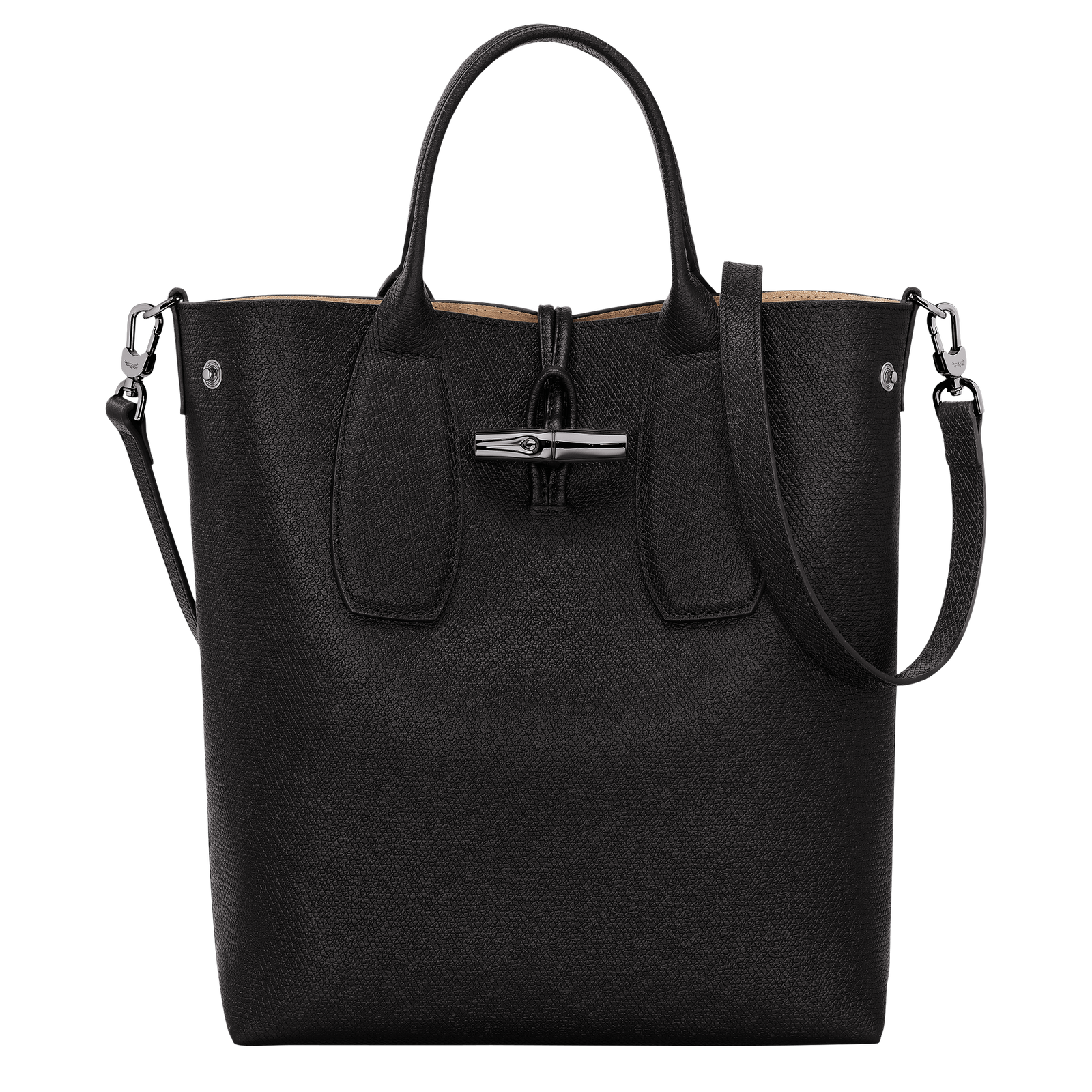 Sac bandouli re M Roseau Cuir Noir 10228HPN001 Longchamp LU