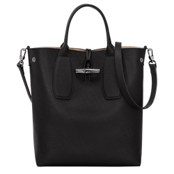 Roseau M Crossbody bag , Black - Leather