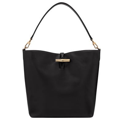 Le Roseau M Hobo bag , Black - Leather