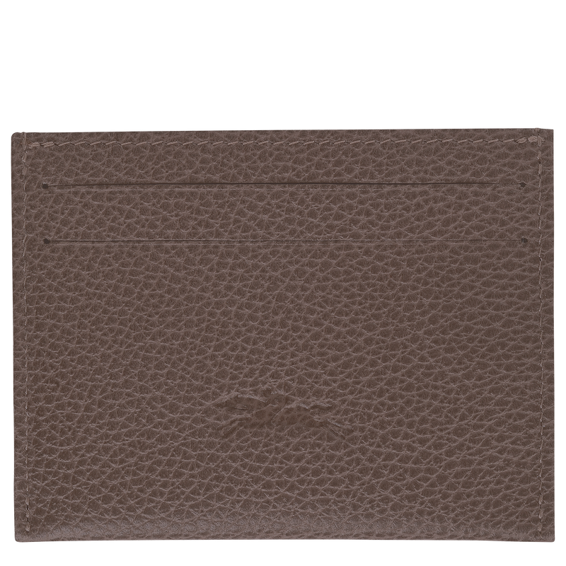 Porta-cart&otilde;es Le Foulonn&eacute; , Pele - Castanho-acinzentado  - Vista 2 de  2