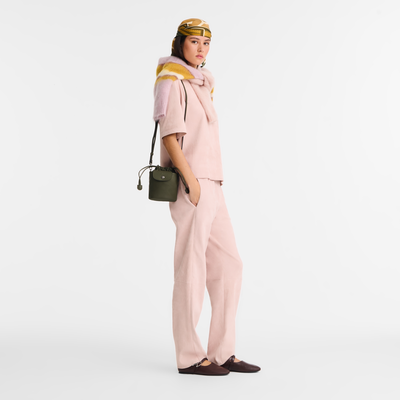 Le Pliage Xtra 水桶包 XS , 冷杉綠色 - 皮革