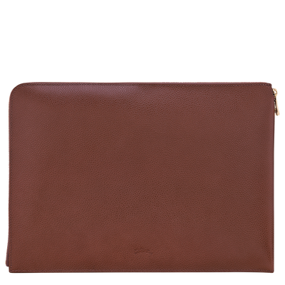 Le Foulonné Laptop case , Coffee - Leather