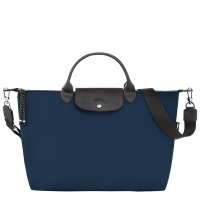 Le Pliage Energy 手提包 XL , 海軍藍色 - 再生帆布