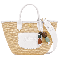 Le Pliage Collection Basket bag , White - Canvas