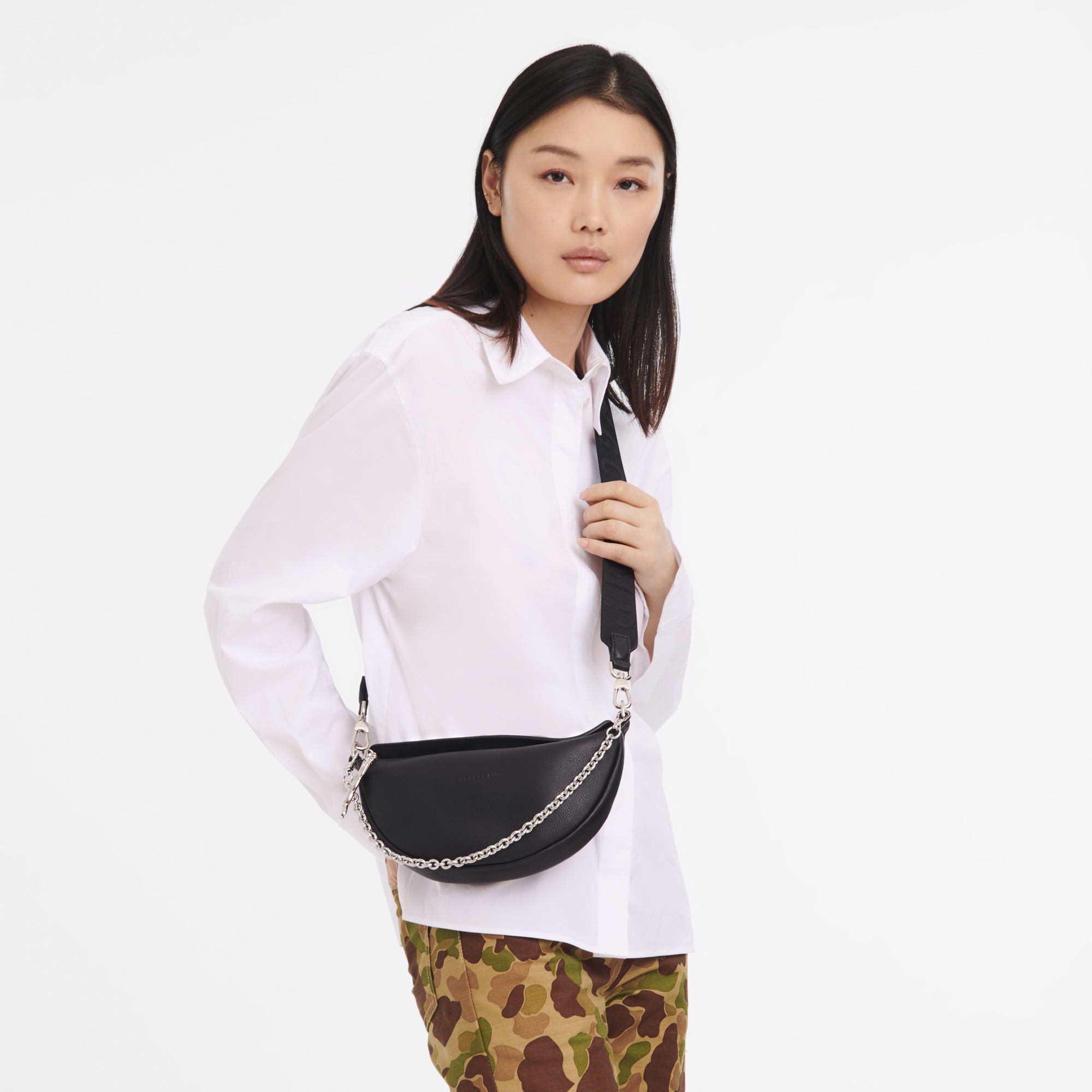 Longchamp Smile - Shoulder Bag in White