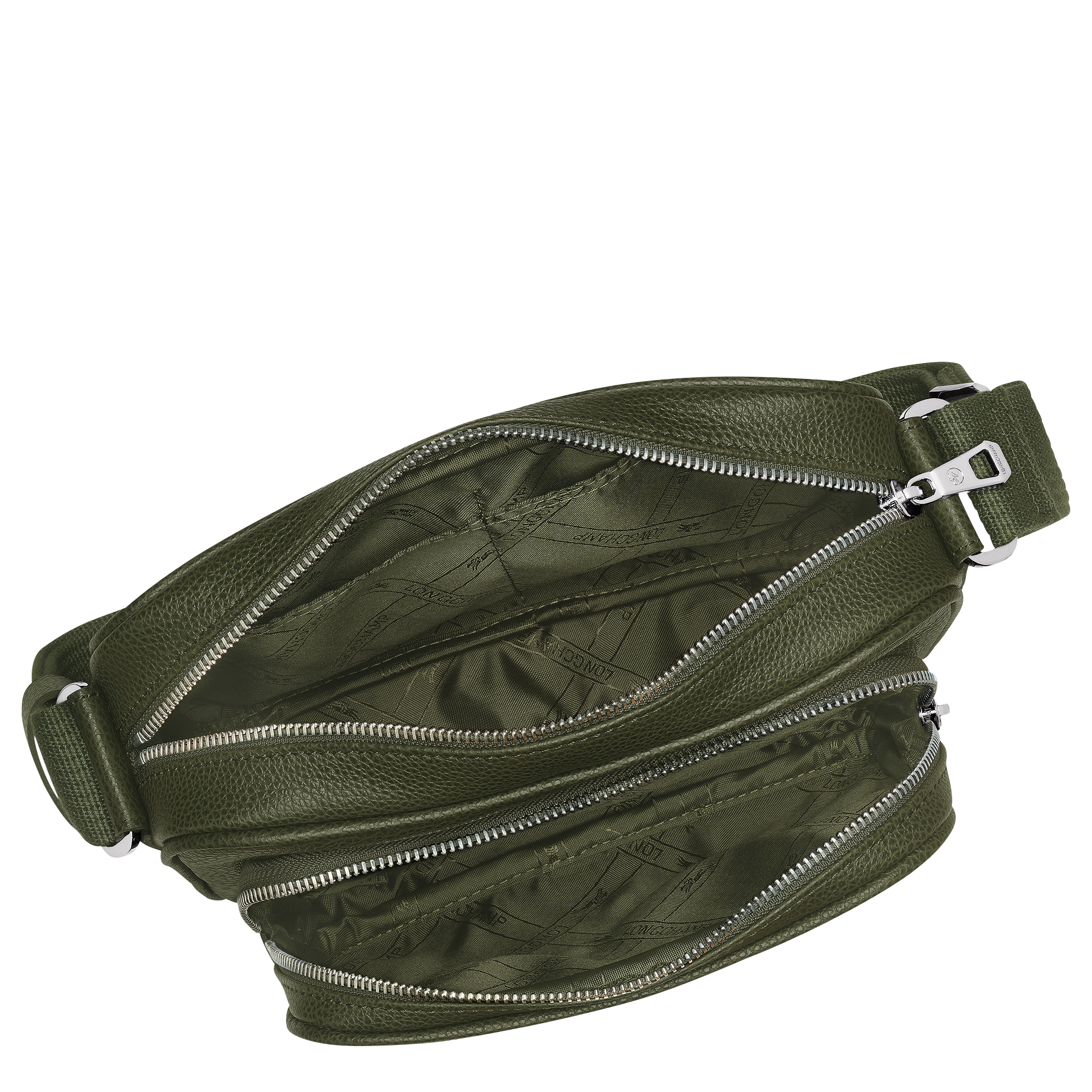 Le Foulonne S Camera bag Khaki Leather Longchamp US