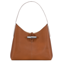 Roseau M Hobo bag , Cognac - Leather