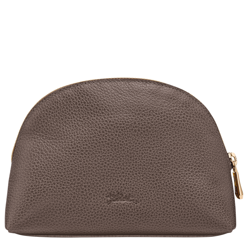 Le Foulonn&eacute; Pouch , Taupe - Leather  - View 2 of  2