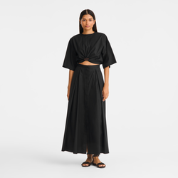 Top , Black - Cotton poplin