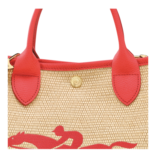 Le Panier Pliage S Basket bag , Strawberry - Canvas - View 6 of  6