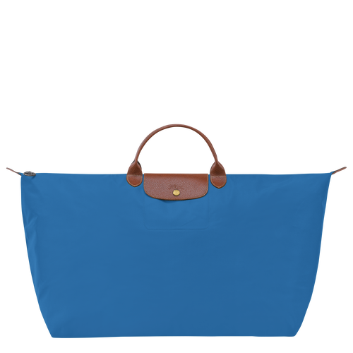 Le Pliage Original 旅行袋 M , 鈷藍色 - 再生帆布 - 查看 1 5