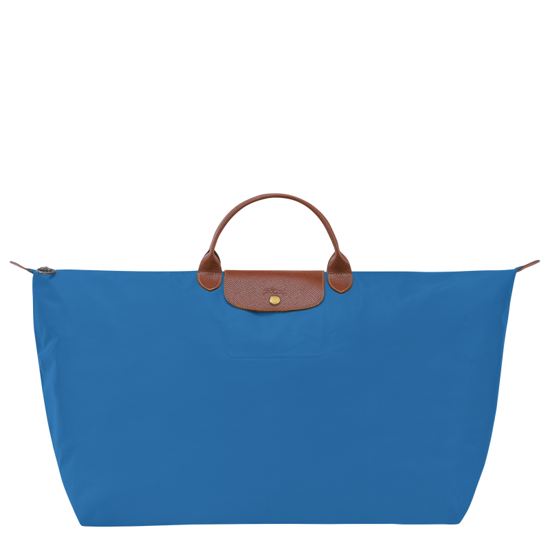 Le Pliage Original 旅行袋 M , 鈷藍色 - 再生帆布  - 查看 1 5