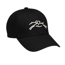 Solid cap , Black - Organic cotton