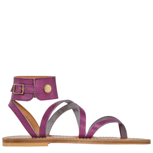 Longchamp x K.Jacques Sandalias , Cuero - Violeta - Vista 1 de 4