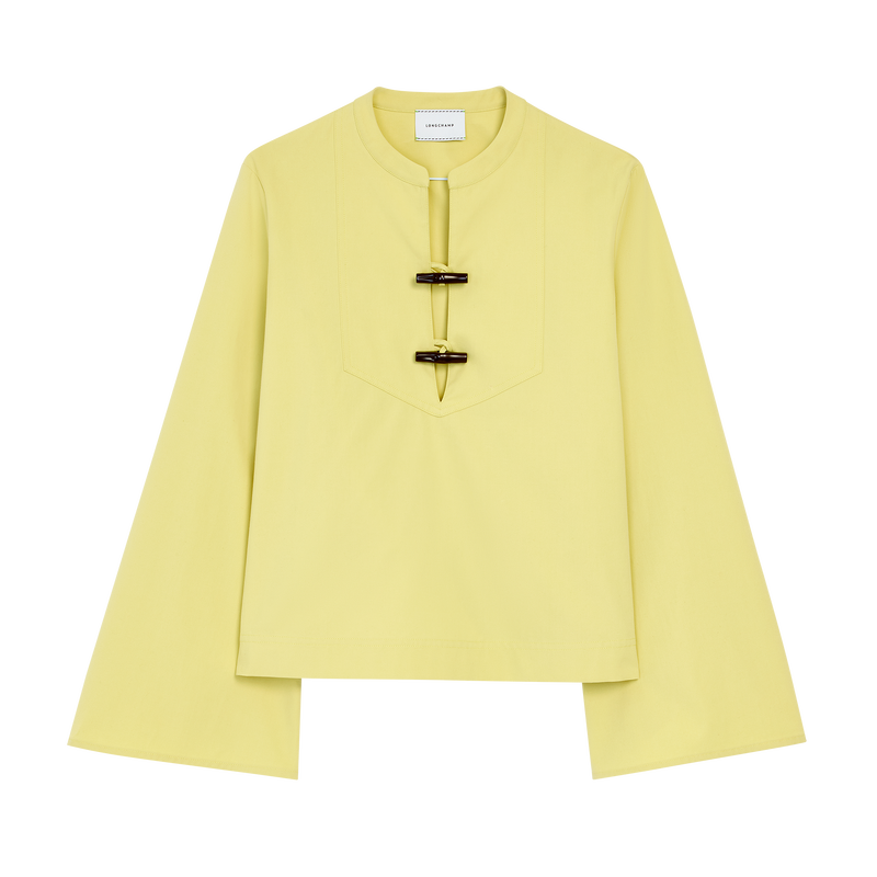 Shirt , Lime - Cotton poplin  - View 1 of  5