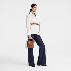 Épure XS Tote bag , Cognac - Leather
