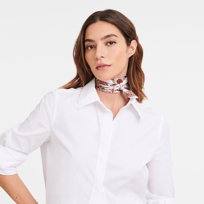 Forêt Longchamp Silk scarf 50 , Nude - Silk