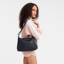 Le Pliage Xtra Bolso de hombro M , Cuero - Negro