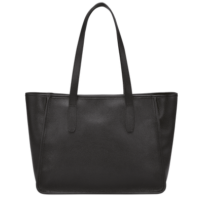 Le Foulonné Tote bag L, Black