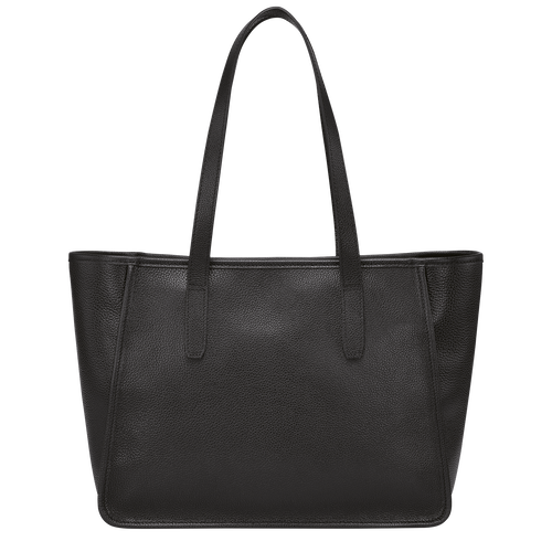 Le Foulonné L Tote bag , Black - Leather - View 4 of 5