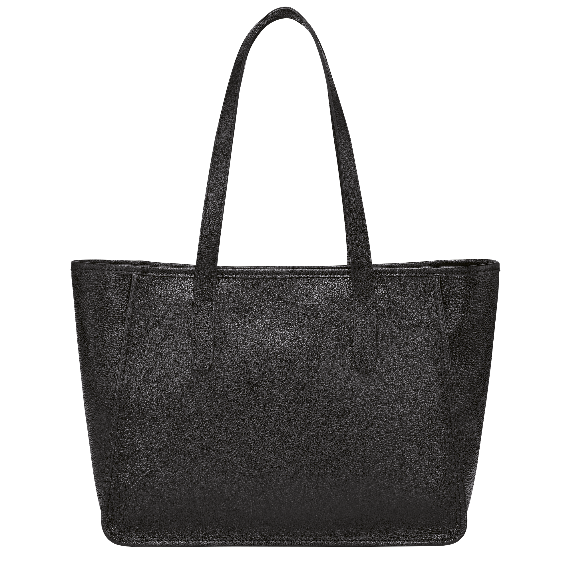 Shopper L Le Foulonne Leder Schwarz Longchamp DE