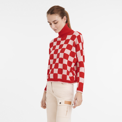 Sweater , Orange/Pink - Knit